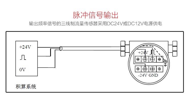 2,输出标准4~20ma电流信号的两制线天然气流量表配线设计