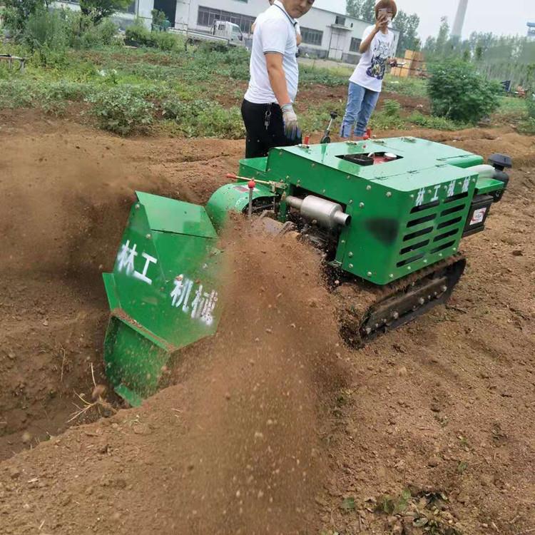 山东枣庄遥控履带开沟机报价