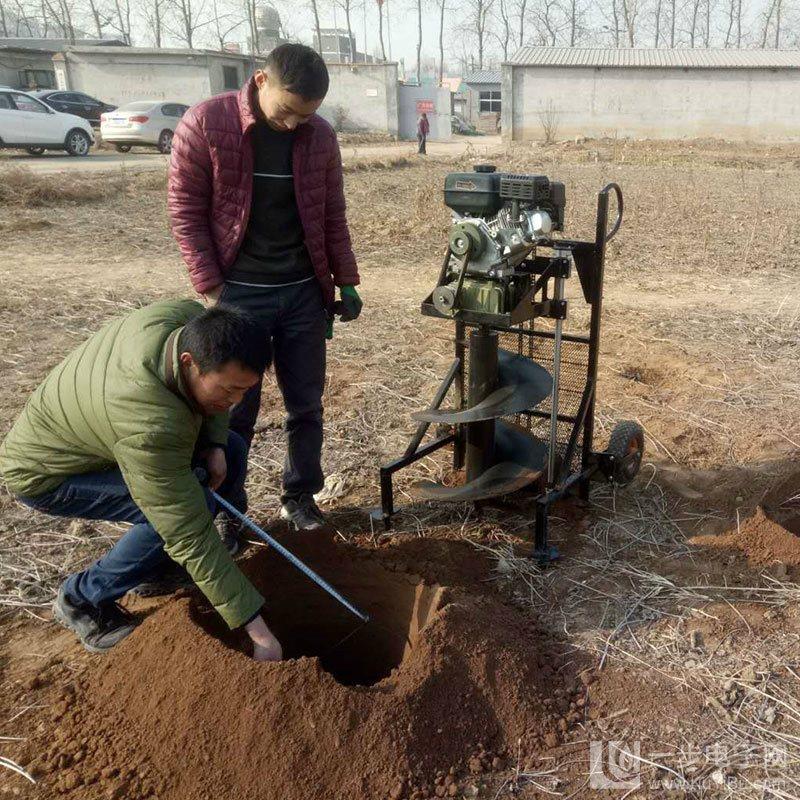 樹木種植挖坑機大功率種樹挖坑機大馬力四衝程地鑽機打洞機